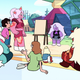Professor Amethyst and her students.